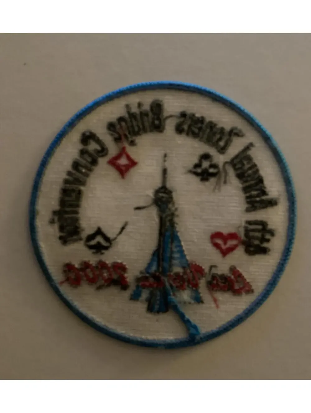 4th Annual Zoners Bridge Convention Las Vegas 2000 Patch Embroidered Badge Patch